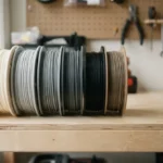 Kilka szpul filamentu PLA różnych producentów do porównania cen